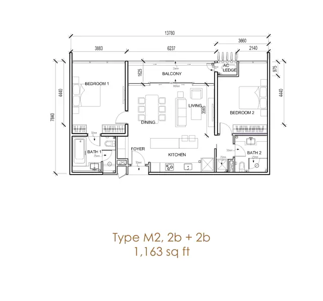111 Menerung @ Bangsar 平面图 4