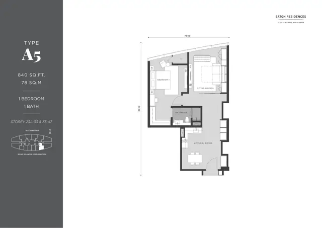Eaton Residence KLCC 平面图 2