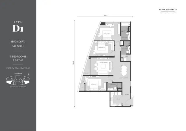 Eaton Residence KLCC 平面图 6