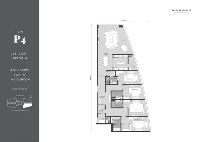 Eaton Residence KLCC 平面图 7
