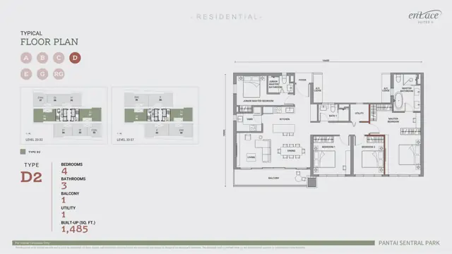 Enlace Suite @ Pantai Sentral Park 平面图 7