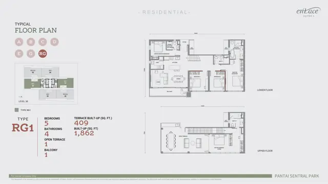 Enlace Suite @ Pantai Sentral Park 平面图 12